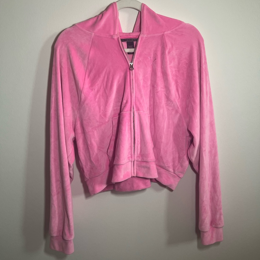 Victoria’s Secret Velour Full Zip Hoodie